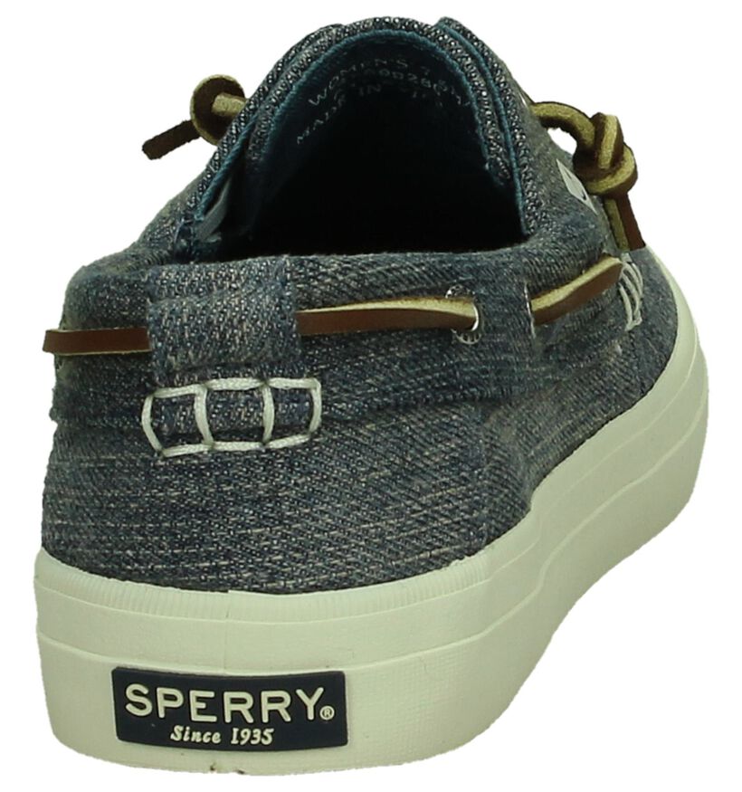 Sperry Chaussures bateau en Bleu en textile (191885)