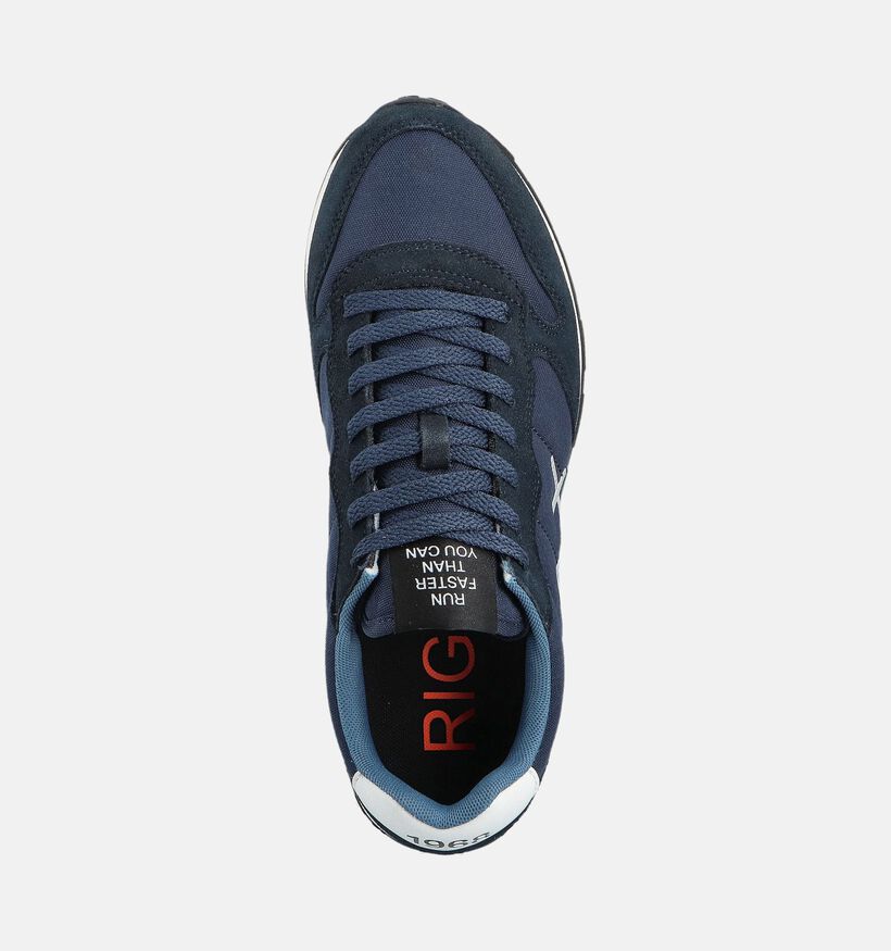 Sun68 Tom Solid Chaussures plates en Bleu pour hommes (361795) - pour semelles orthopédiques
