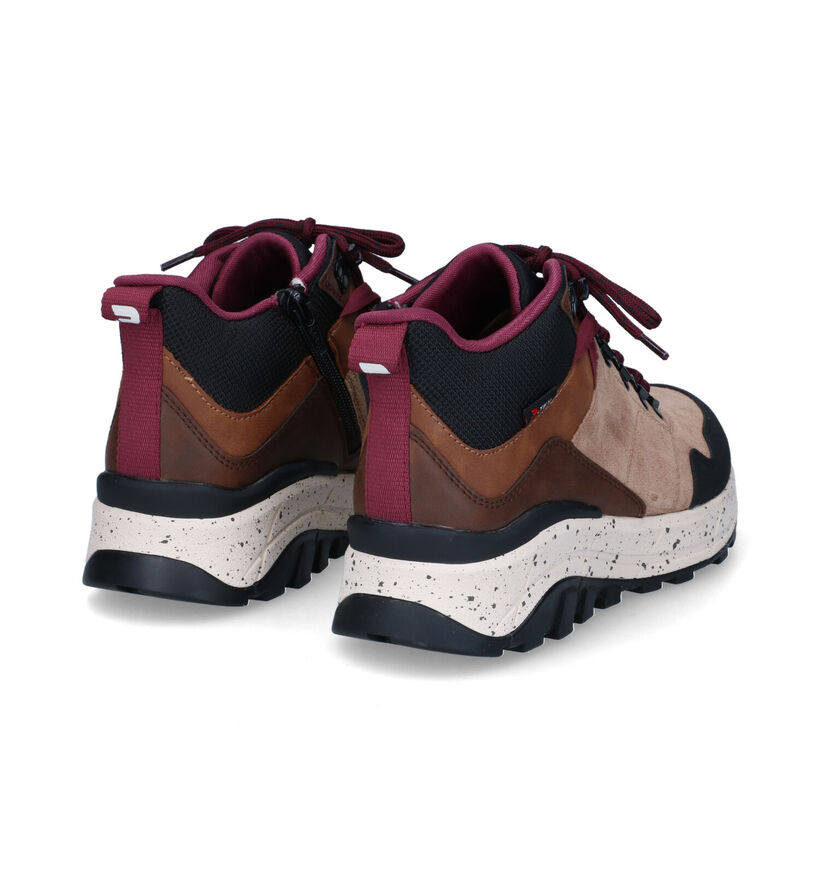 Rieker Chaussures de randonnée en Beige foncé en synthétique (315812)