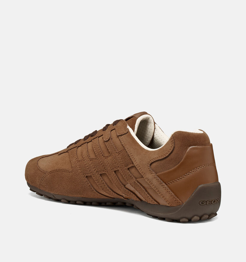 Geox U Snake Cognac Schoenen voor heren (376366) - geschikt voor steunzolen
