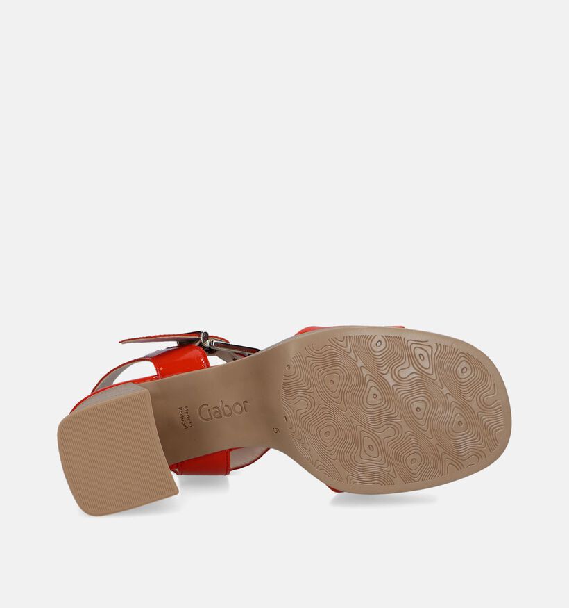 Gabor Best Fitting Sandales avec talon carré en Orange pour femmes (339379)