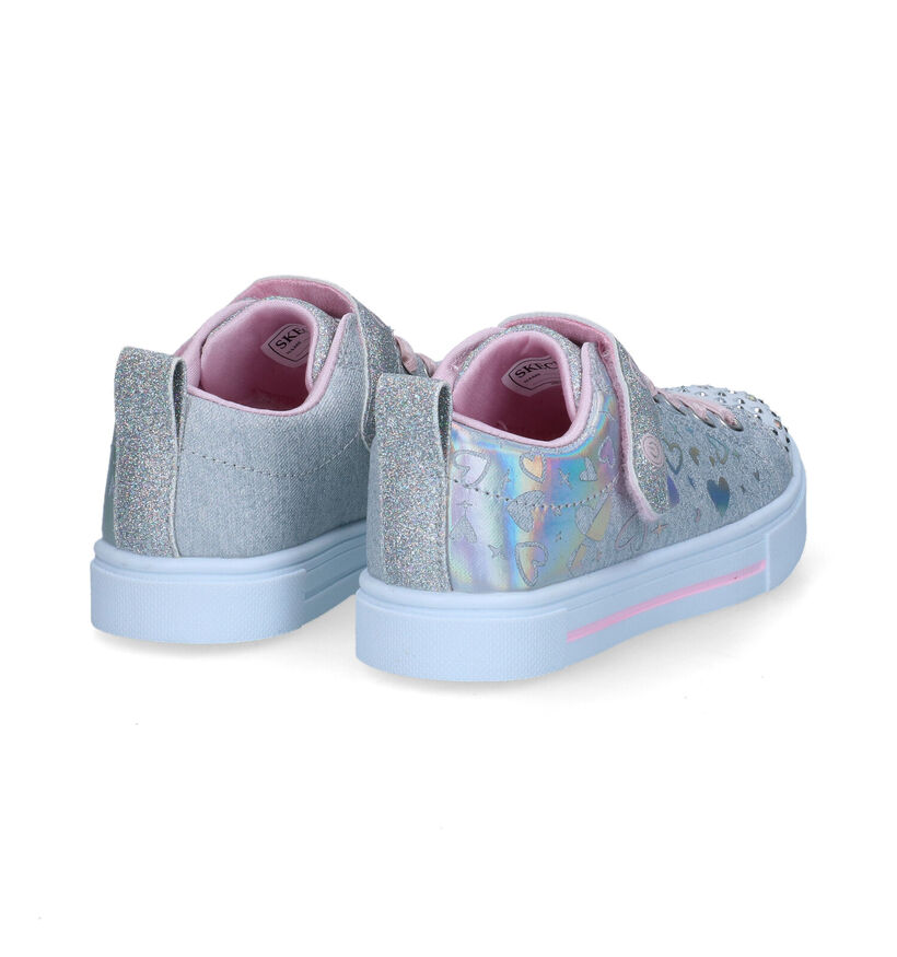 Skechers Twinkle Toes Baskets en Argent pour filles (310620)