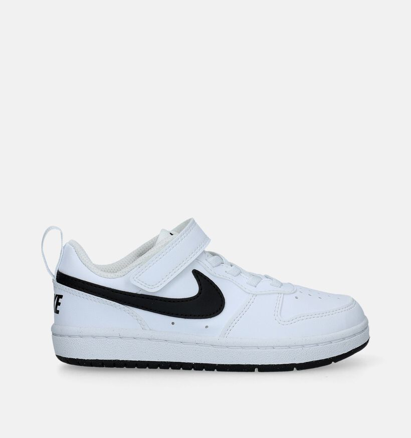 Nike Court Borough Low 2 Baskets en Blanc pour garçons, filles (341566) - pour semelles orthopédiques