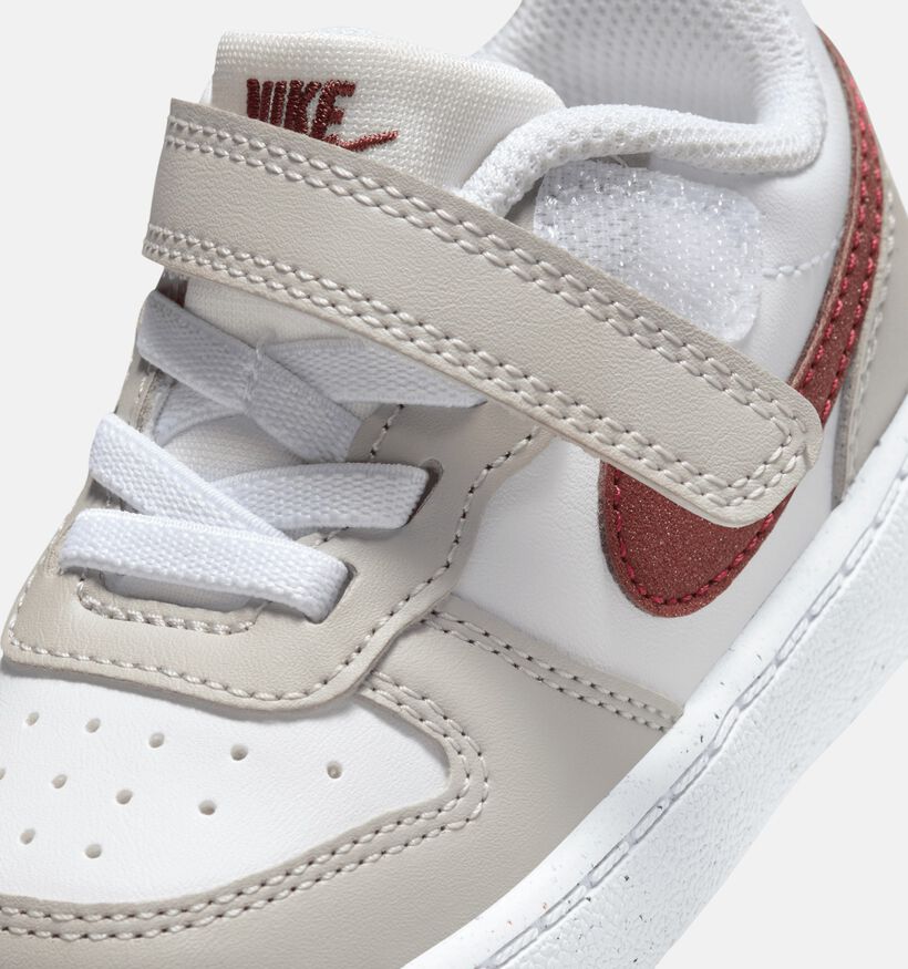 Nike Court Borough Recraft HF Witte Sneakers voor jongens, meisjes (347987)