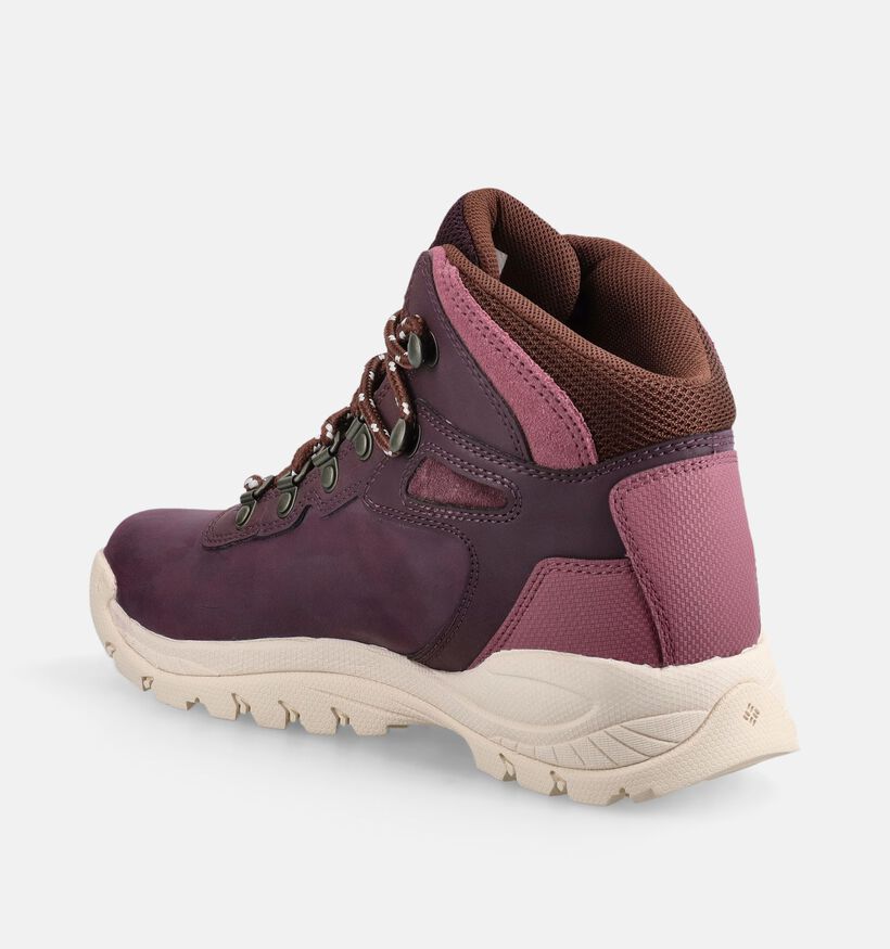 Columbia Newton Ridge Plus Bordeaux Hoge Wandelschoenen voor dames (377310) - geschikt voor steunzolen