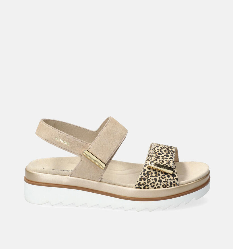 Mephisto Dominica Sandales avec talon compensé en Beige pour femmes (354261)