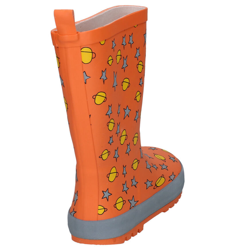 Flashion Designer Bottes de pluie en Orange pour filles (284338) - pour semelles orthopédiques