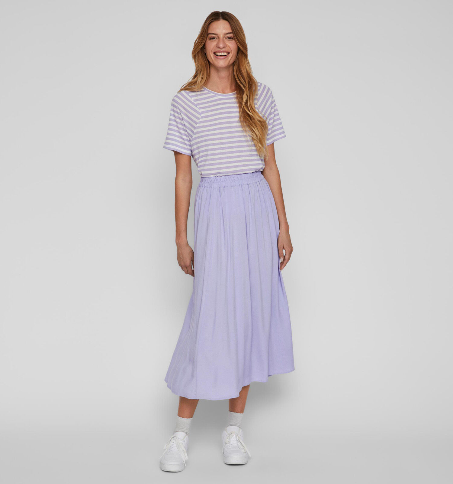 Paarse lange rok online