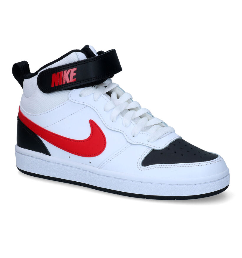 Nike Court Borough MID 2 GS Baskets en Blanc pour filles, garçons (347940)