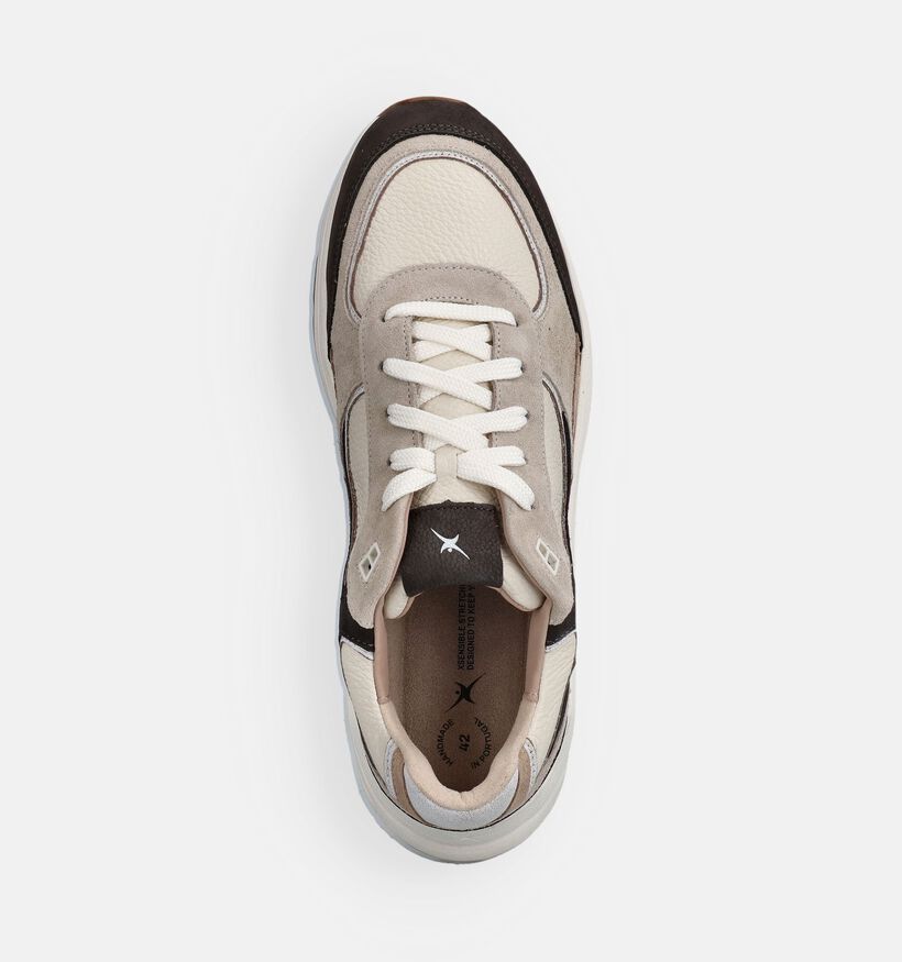 Xsensible Manhattan Lichtbeige Sneakers voor heren (373619) - geschikt voor steunzolen