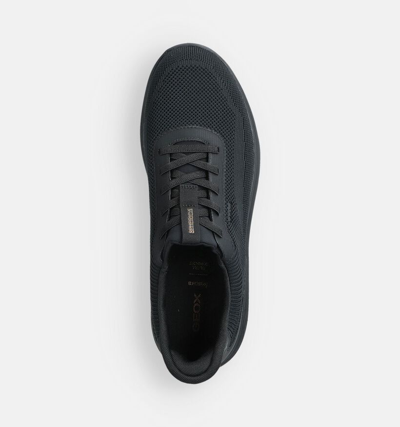 Geox Spherica Zwarte Veterschoenen voor heren (369112) - geschikt voor steunzolen