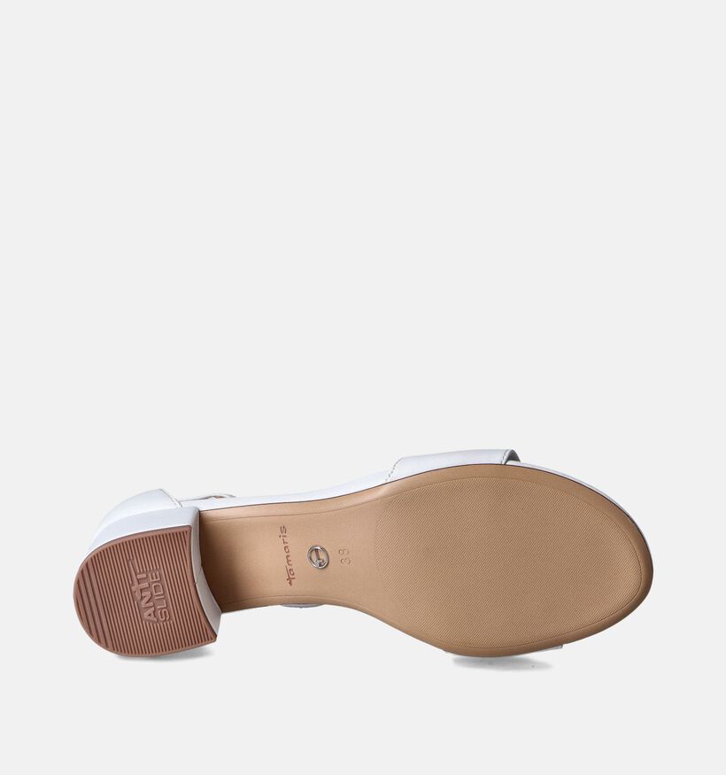 Tamaris Witte Sandalen met gesloten hiel voor dames (355411)
