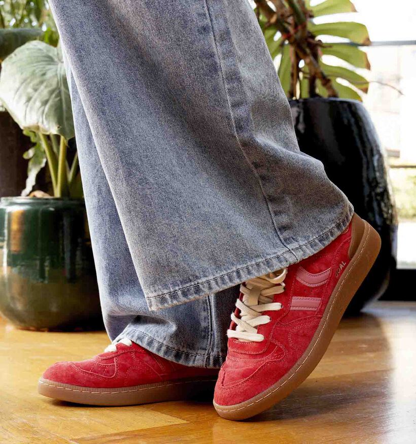 Coolway Goal Rode/Roze Sneakers voor dames (372043) - geschikt voor steunzolen