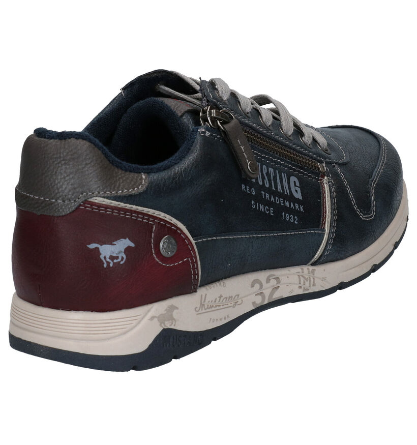 Mustang Chaussures à lacets en Bleu foncé pour hommes (329592) - pour semelles orthopédiques