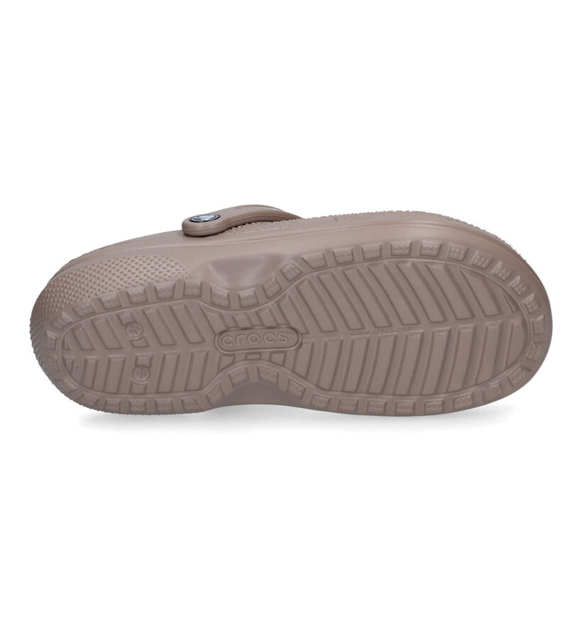 Crocs Classic Fuzz-lined Clog Nu-pieds en Noir pour femmes (298589)