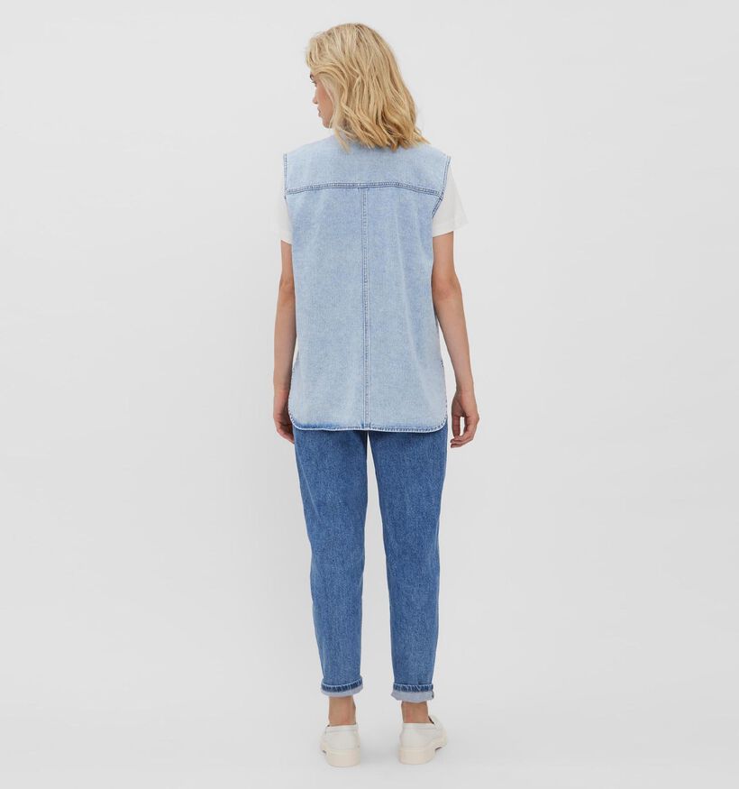 Vero Moda Philina Veste en Jean sans Manches en Bleu (312001)