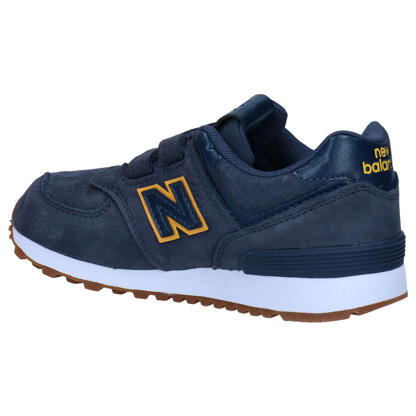 New Balance YV574 Blauwe Sneakers in daim (276847)