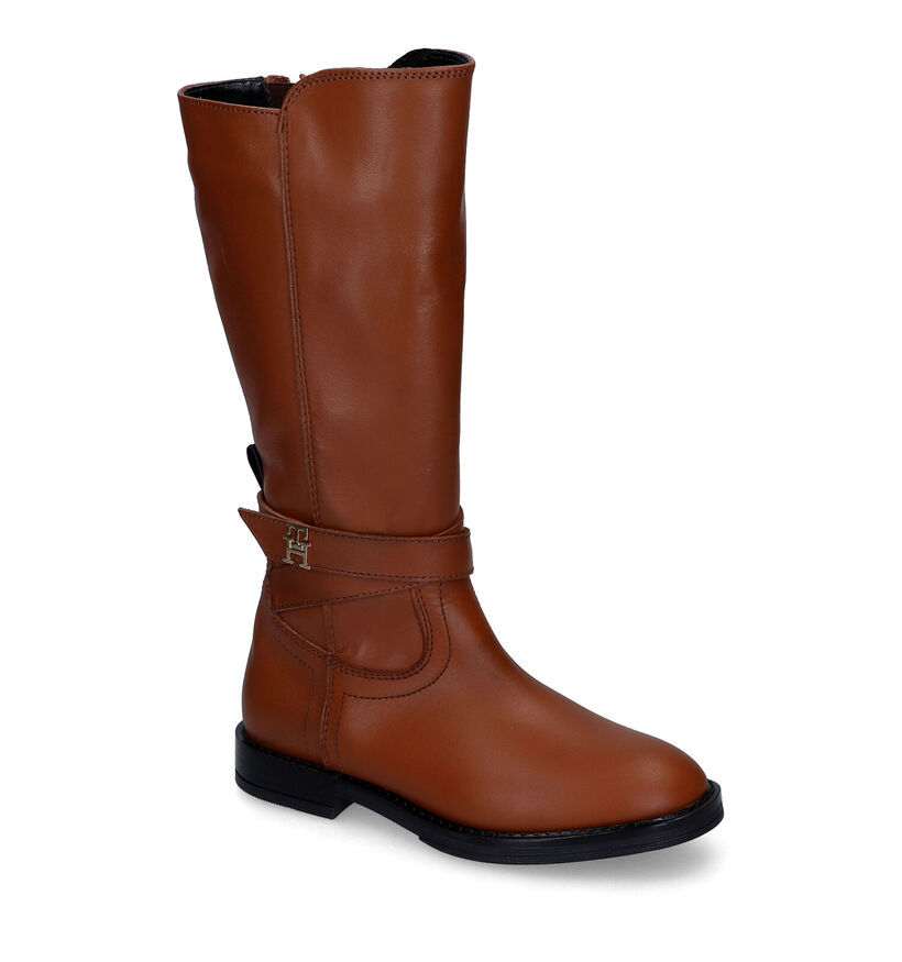 Tommy Hilfiger Bottes hautes en Cognac pour filles (314491)