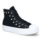 Convers Chuck Taylor All Star Lift Zwarte Sneakers in stof (320403)