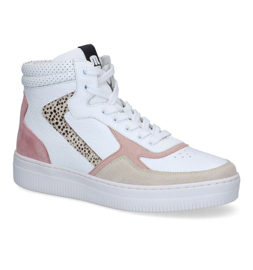 Maruti Mona Witte Hoge Sneakers voor dames (307891) - geschikt voor steunzolen