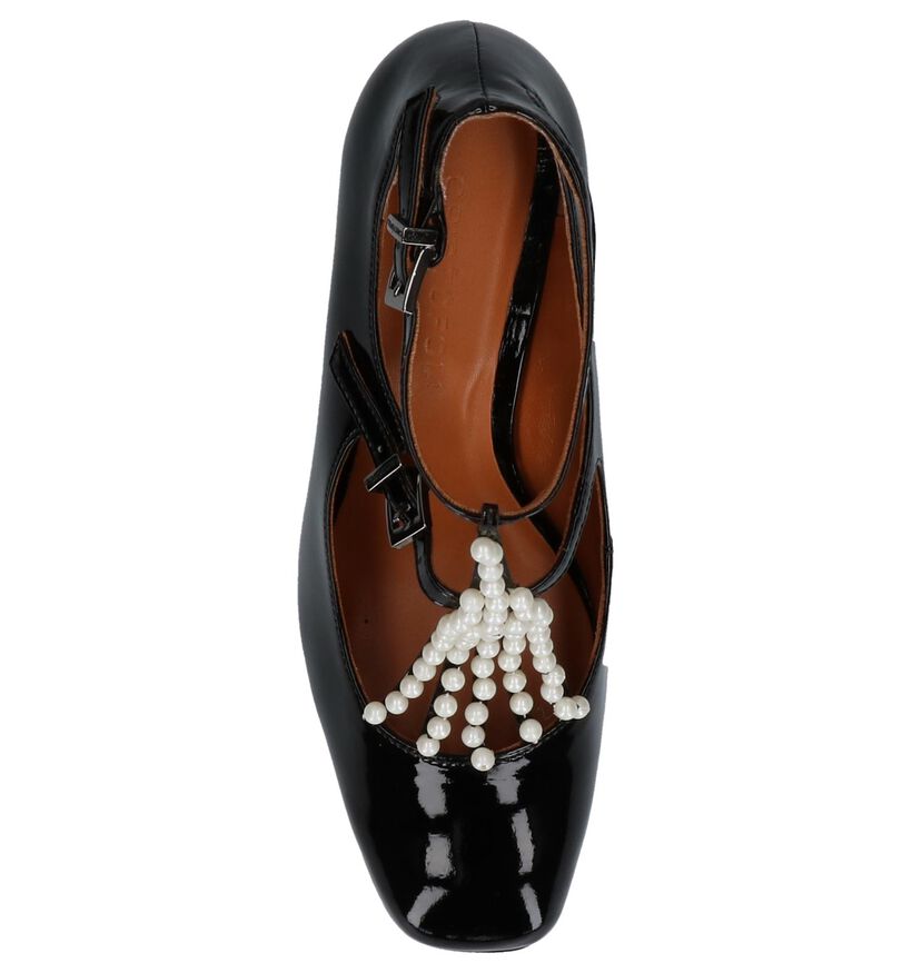 Cristófoli Escarpins à bride en Noir en cuir (233067)