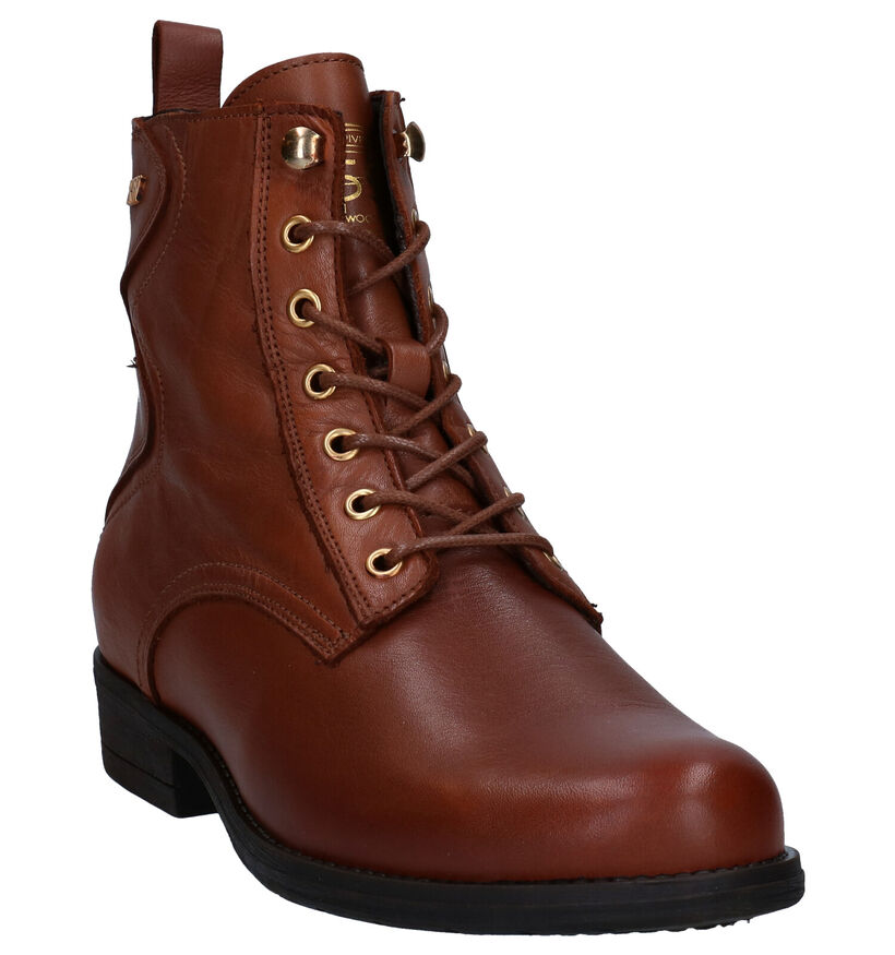 River Woods Eloise Cognac Veterbottines in leer (281968)