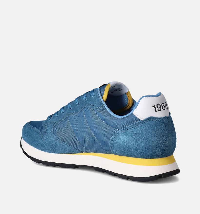 Sun68 Tom Solid Baskets en Bleu pour hommes (351838) - pour semelles orthopédiques