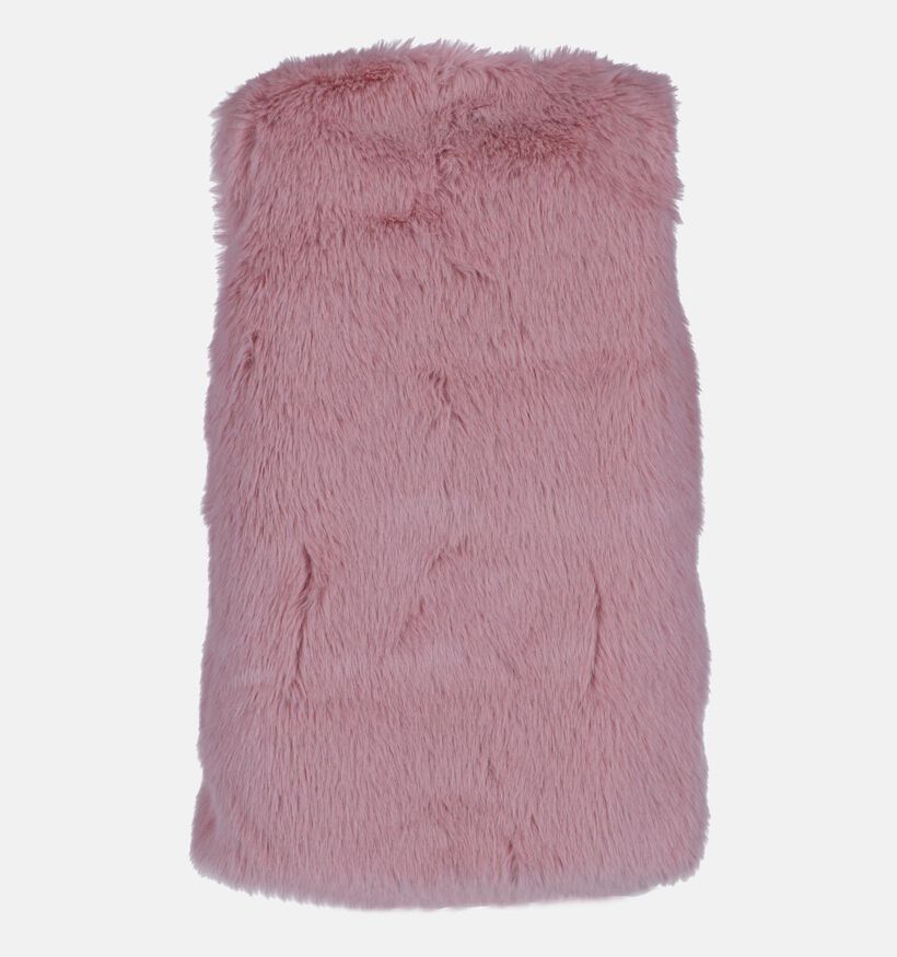 Dolce C. Roze Fluffy Bodywarmer voor dames (358488)