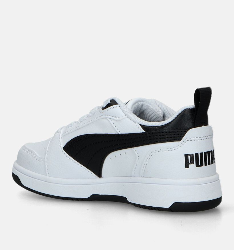 Puma Rebound v6 ac Witte Sneakers voor jongens, meisjes (334489) - geschikt voor steunzolen