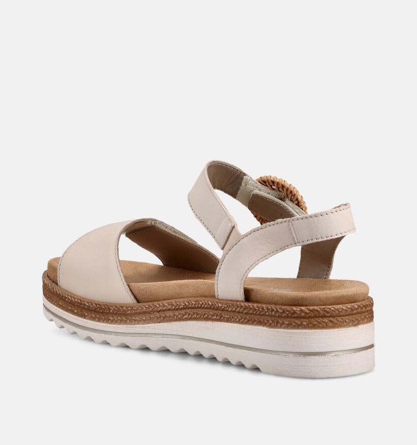 Remonte Ecru Sandalen voor Steunzolen voor dames (370466) - geschikt voor steunzolen