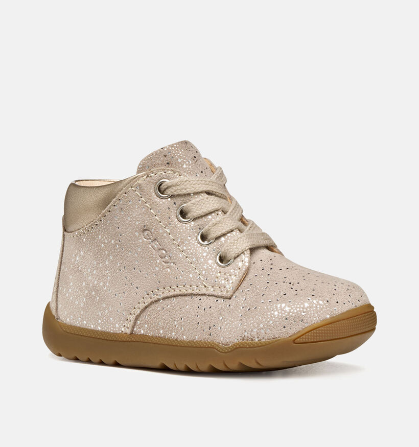 Geox Macchia Beige Babyschoenen voor meisjes (360375) - geschikt voor steunzolen