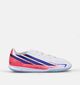 adidas F50 Hyperfast Club Indoor Witte/Paarse Voetbalschoene voor jongens, meisjes (375557) - geschikt voor steunzolen