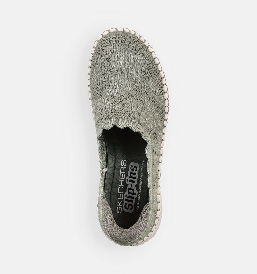 Skechers Wilshire Blvd Groene Instappers voor dames (371599) - geschikt voor steunzolen