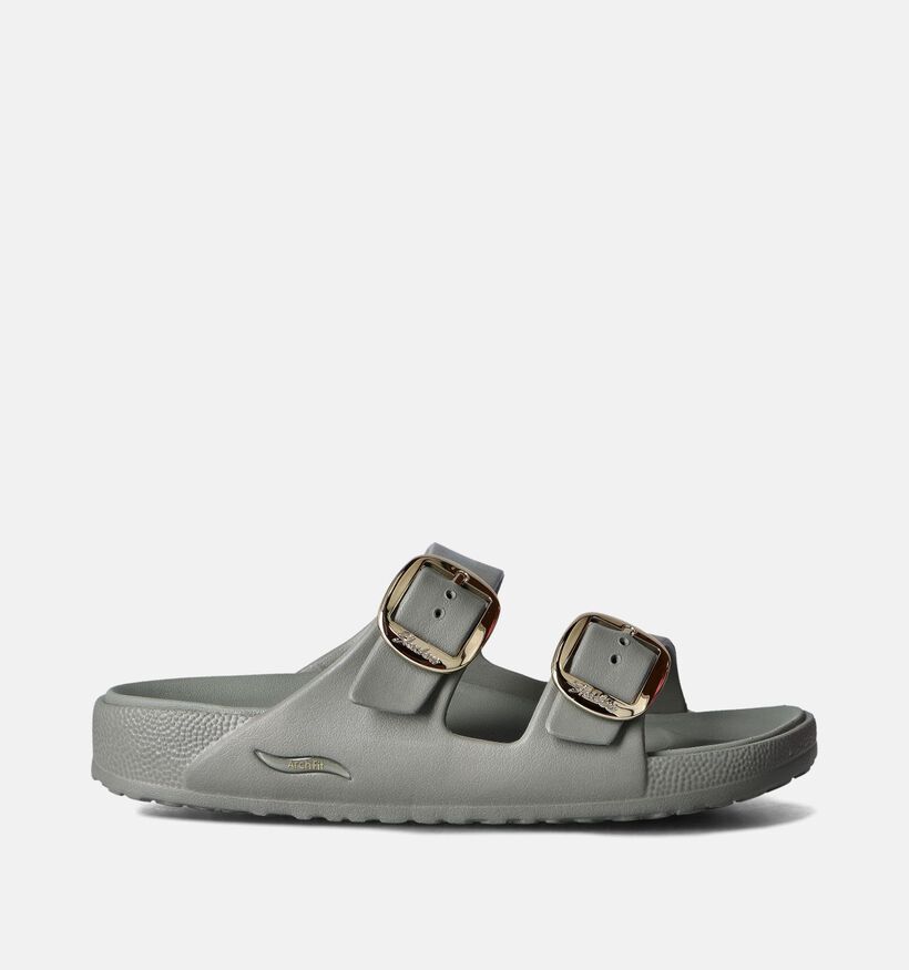 Skechers Arch Fit Cali Breeze 2.0 Gold Star Kaki Slippers voor dames (354734)