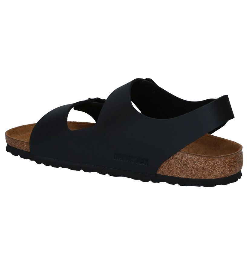 Birkenstock Milano Zwarte Sandalen in kunstleer (305410)