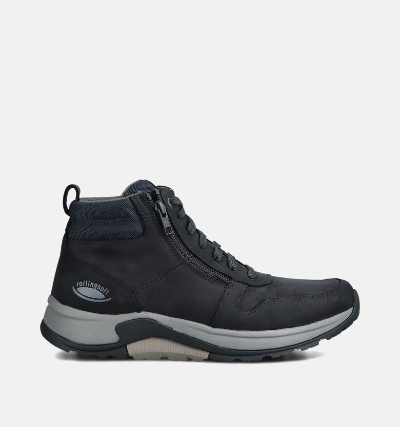 Pius Gabor Blauwe Hoge Veterschoenen voor heren (363663) - geschikt voor steunzolen