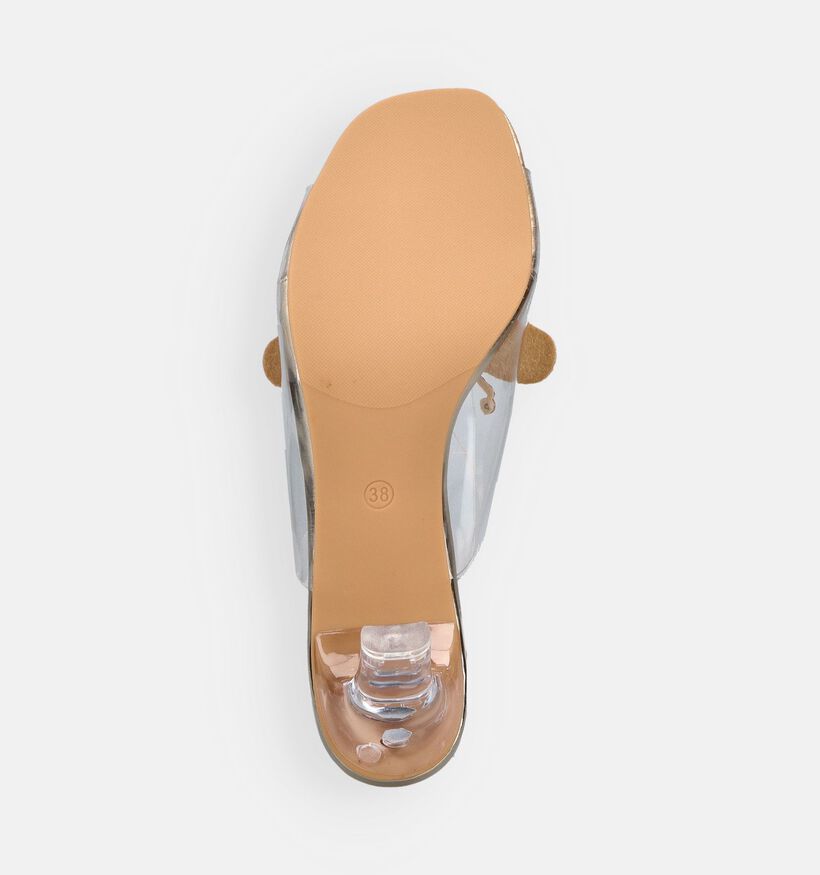 Laura Vita Mira Transparante/Gouden Slippers voor dames (373195)