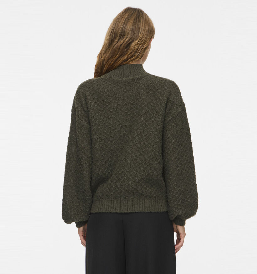 Vila Tuli Highneck Knit Pull en Vert pour femmes (379754)