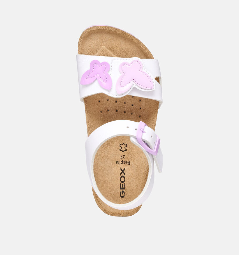 Geox J Adriel Sandales en Blanc pour filles (370121)