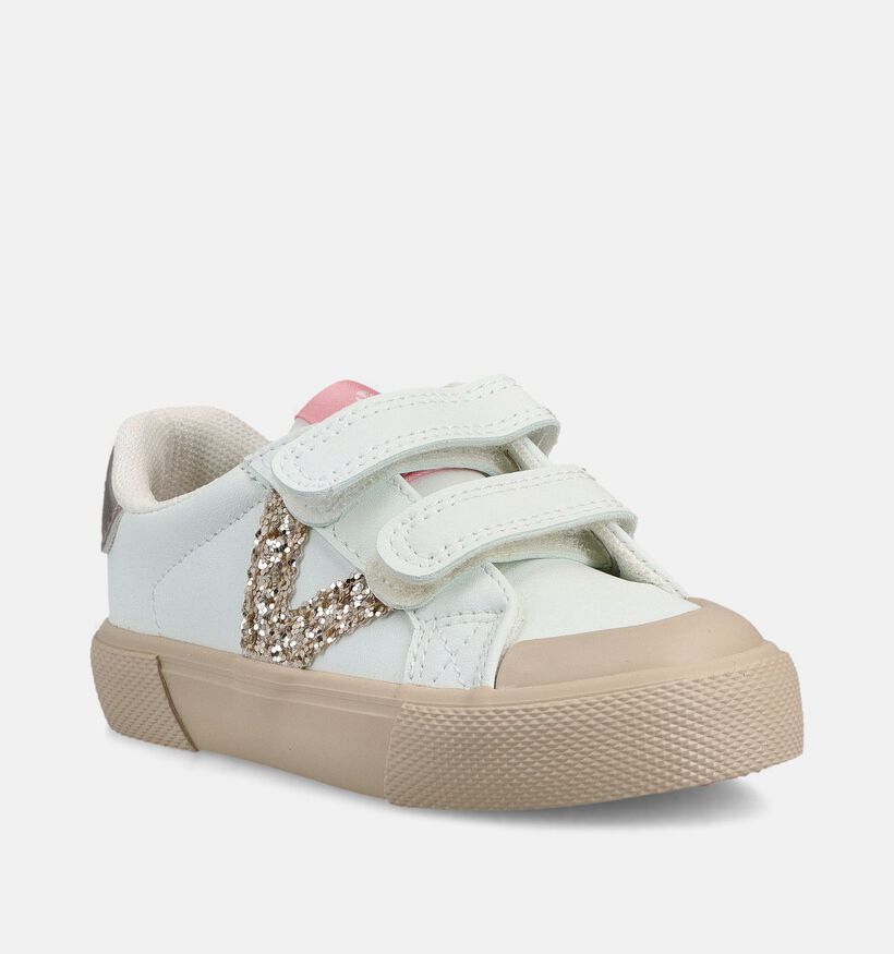 Victoria Witte/Gouden Sneakers voor meisjes (370995)