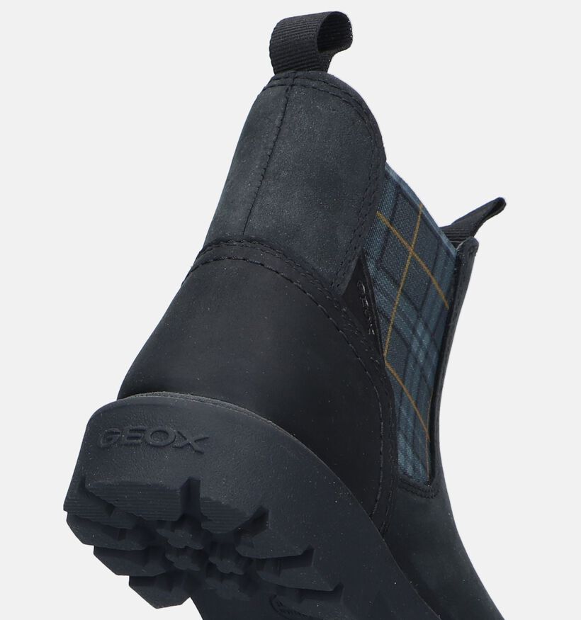 Geox Shaylax Zwarte Chelsea Boots voor jongens (330070) - geschikt voor steunzolen