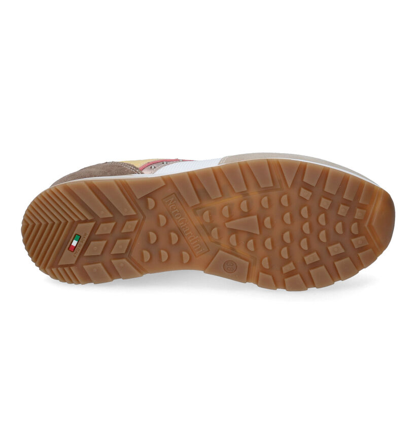 NeroGiardini Baskets casual en Beige clair pour femmes (307498) - pour semelles orthopédiques