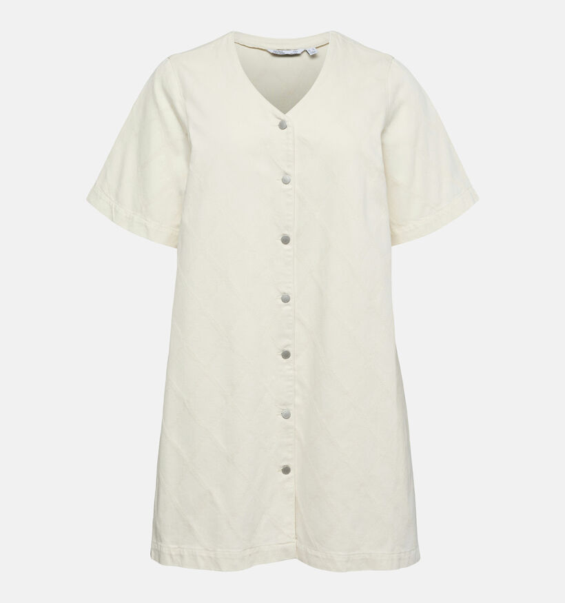 Vero Moda Curve Fonda Ecru Midi-Jurk voor dames (378140)