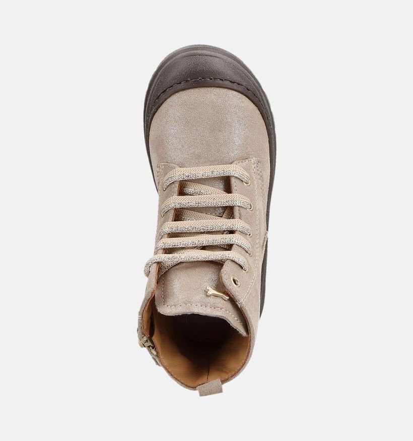 STONES and BONES Palit Boots &agrave; lacets en Or pour filles (378242) - pour semelles orthop&eacute;diques