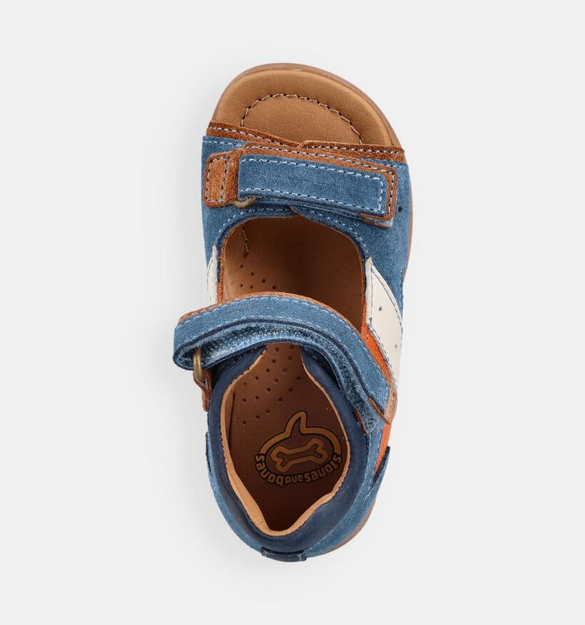 STONES and BONES Nato Sandales pour b&eacute;b&eacute; en Bleu fonc&eacute; pour gar&ccedil;ons (369658)