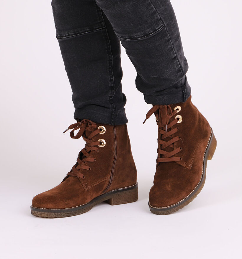 Gabor Optifit Bottines en Cognac pour femmes (297218) - pour semelles orthopédiques
