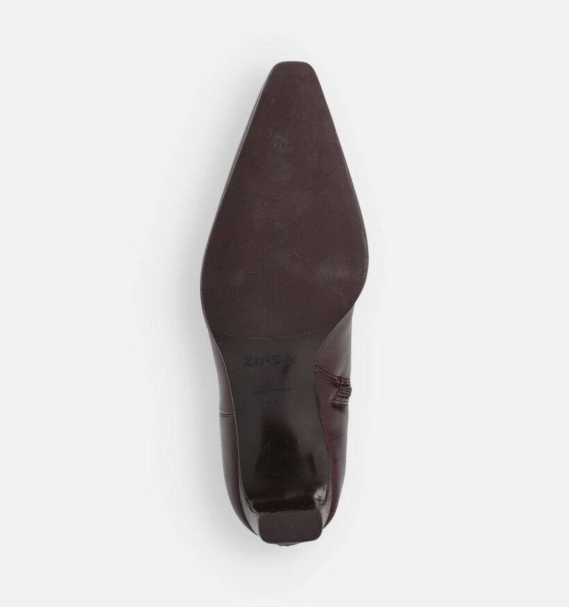 Zinda Bottines en Brun foncé pour femmes (364430)