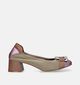 Crinkles Cognac Pumps voor dames (340415)