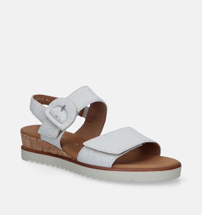 Gabor Beige Sandalen Met Sleehak voor dames (340719)