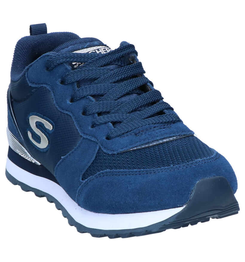 Skechers Blauwe Sneakers in daim (265020)